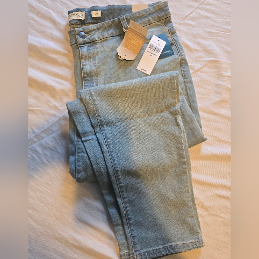 Coldwater Creek Blue Straight Leg Jeans
